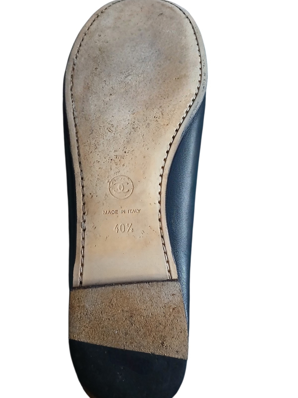 CHANEL Black Leather Loafers with Gold CC Emblem TIMELESS and THOROUGHLY POSH... - Picture 11 of 11
